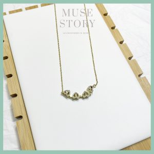 Dây chuyền cỏ 4 lá đính hạt - DC02