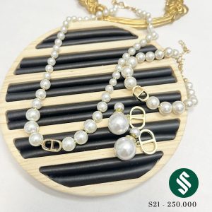 Set CD bao gồm bao món khuyên tai, dây chuyền và lắc tay cực xinh, mua cả set với giá cực hời S21