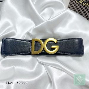 Thắt lưng tagDG bản to, phía sau là đai thun cân mọi vóc dáng. Đây là món phụ kiện không thể thiếu cho trang phục của bạn thêm điểm nhấn hoàn hảo TL03