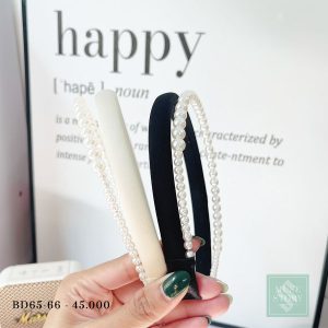 Băng đô đôi vòng trơn và vòng ngọc hot trend, thêm một nét tiểu thư nhẹ nhàng đằm thắm cho bạn BD65-66