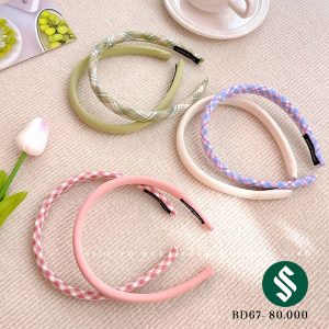 Set bao gồm 6 băng đô màu pastel ngọt ngào cho nàng thêm yêu kiều, mỗi ngày một kiểu tha hồ lựa chọn