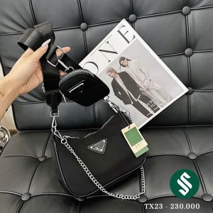 Túi đeo chéo ngang hông trendy dáng thuyền năm nào cũng hot, đeo mãi không bao giờ lỗi thời TX23