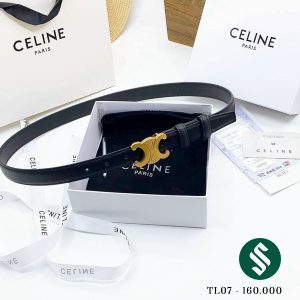 Thắt lưng, dây nịt Celine bản đen nổi bần bật