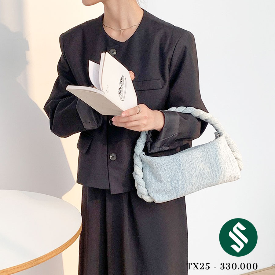 Trendy bag mini jean xanh nhạt siêu đẹp