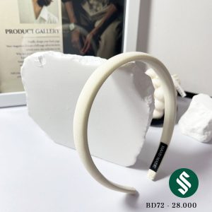 Băng đô màu pastel nhẹ nhàng tinh tế - màu trắng