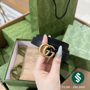 Thắt lưng, dây nịt Gucci full box, túi giấy xịn xò. Bản da thật cùng với logo sắc nét từng chi tiết. Bản 2cm đeo thắt lưng hoặc nịt eo đều phù hợp.