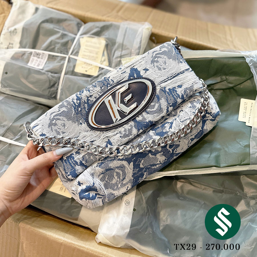 Túi jeans loang K.E đẹp đến từng thớ vải