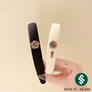 Băng đô hoa trà vải mềm mịn