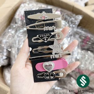 Set kẹp mái 7 món chất kim loại với các tone màu bạc, đen, hồng trendy cho bạn thêm nhiều lựa chọn