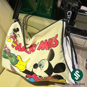 Túi vải hình Mickey form siêu to rộng, phù hợp đi du lịch