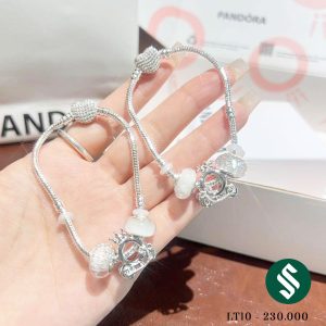 Vòng tay Pandora x Disney hàng like auth 1:1, chuẩn charm Pan, chuẩn khóa trái tim lấp lánh