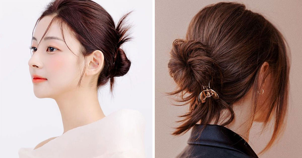 Cách búi tóc đơn giản giúp bạn hack tuổi