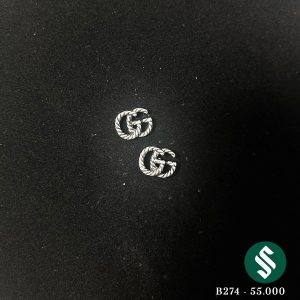 Khuyên GG đen bạc style chất lừ