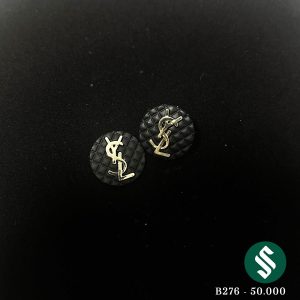 Khuyên tai da tag YSL