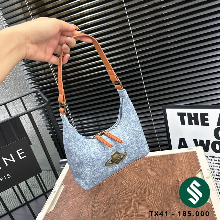 Túi kẹp nách khóa đồng form đep