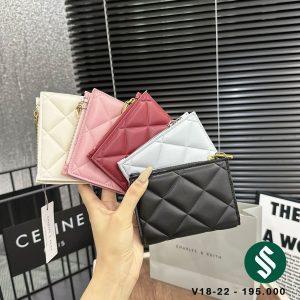 Ví CnK dập ô trám 5 màu