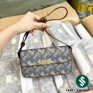 Túi MJ khóa đồng họa tiết xe ngựa hình thật hàng về