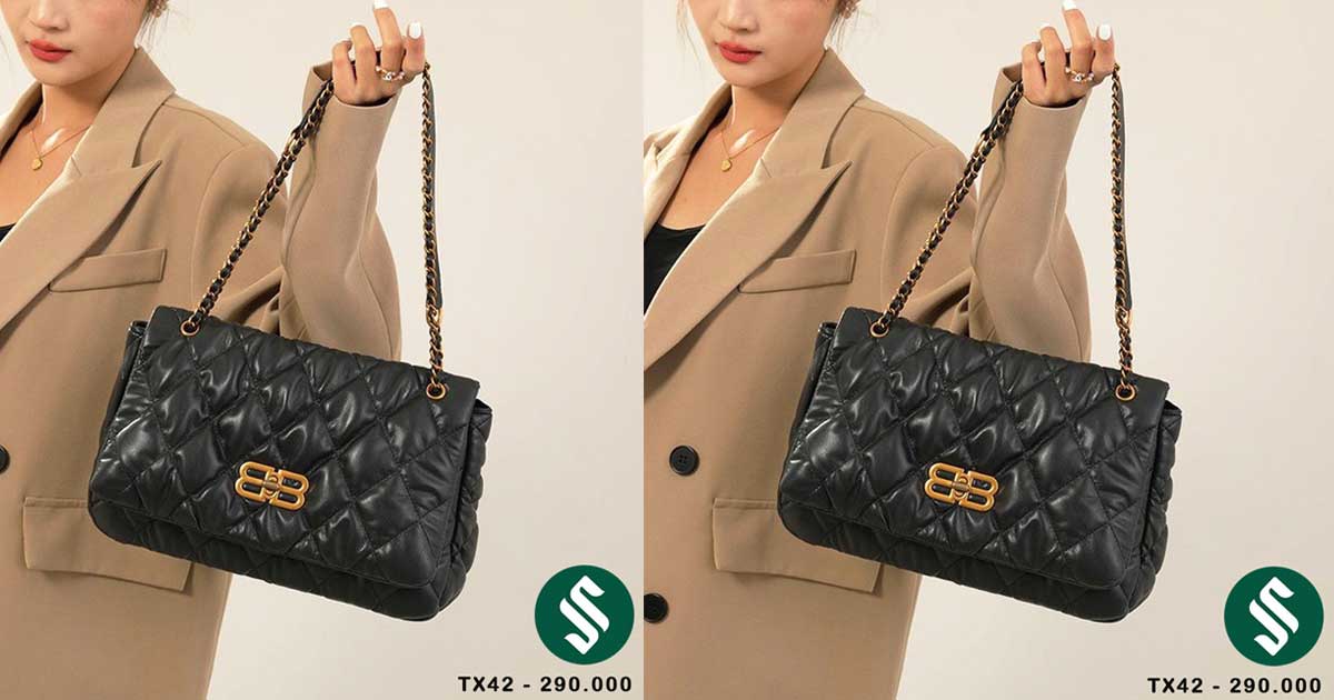 Túi ô trám khóa BB trendy