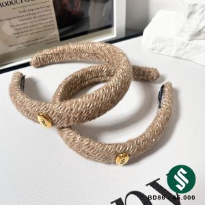 Băng đô nâu thanh lịch tag đồng tweet nâu đậm