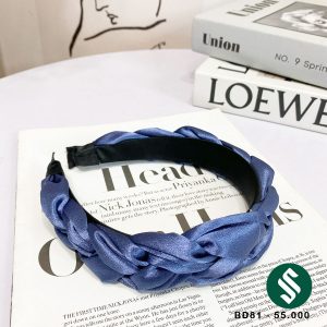 Băng đô tết lụa xinh xắn xanh tím