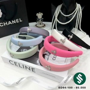 Băng đô vải tag địa cầu đính đá