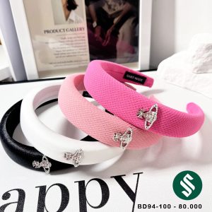 Băng đô vải lụa satin và vải gân thun rất mịn