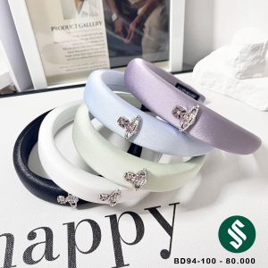 Băng đô vải lụa satin và vải gân thun rất mịn cao cấp nhìn vào là thích ngay