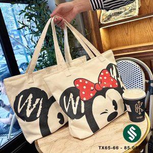 Túi tote vải hoạ tiết Mickey siêu xinh
