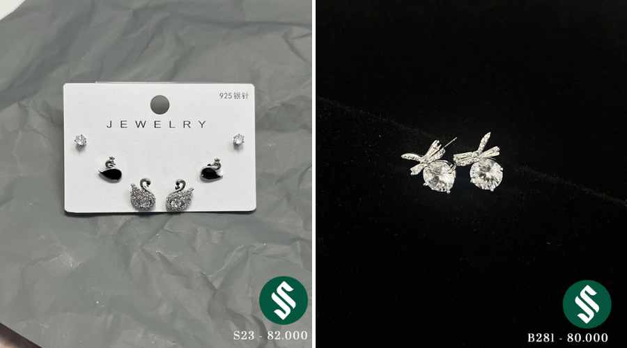 bông tai, khuyên tai cho mùa Giánh Sinh