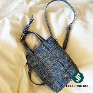 Túi chio dáng đứng vải dan màu jeans