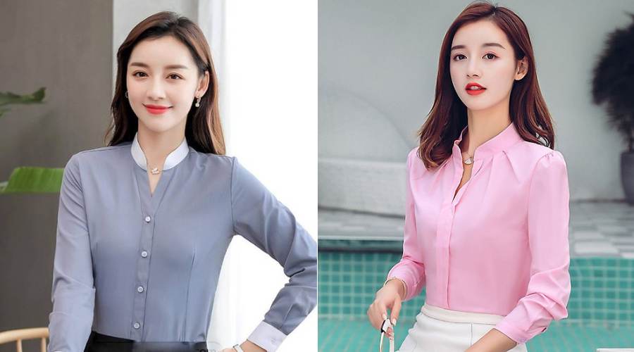 cổ áo tàu đeo dây chuyền nhỏ đẹp